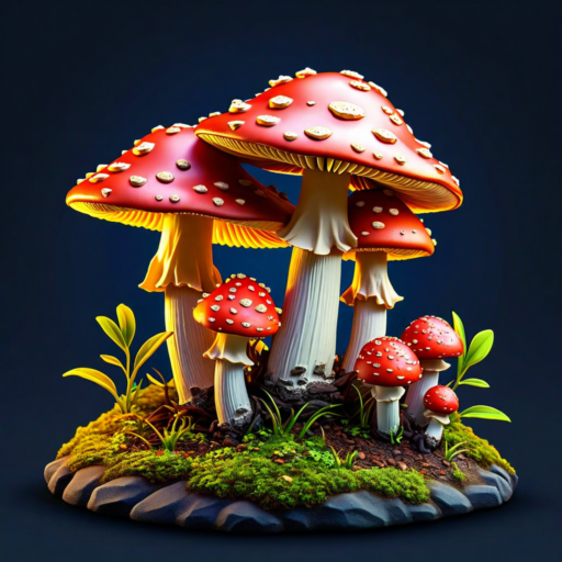 Champignons Poussant parmi les Poisons