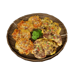 Paniertes Fleisch und Fisch