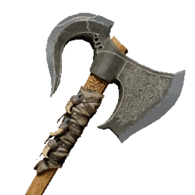 Silver Wolf Axe